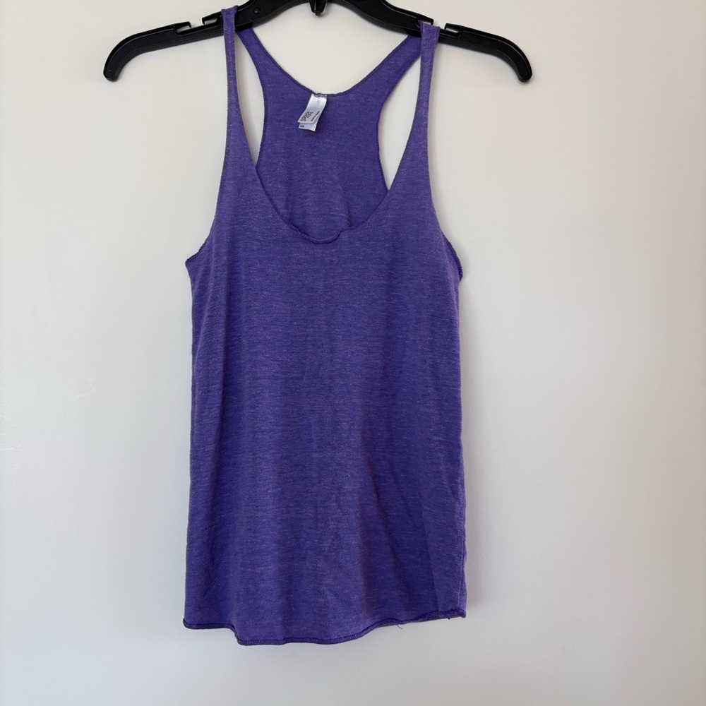 American Apparel Violet Triblend Racerback Tank